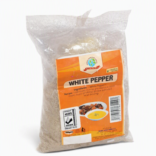 Jomu White Pepper Ground 100G Satchet